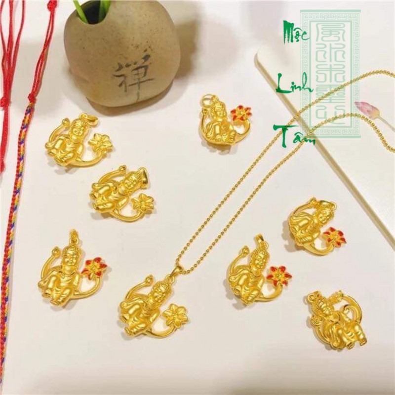 Phật ngự đài sen vàng 92