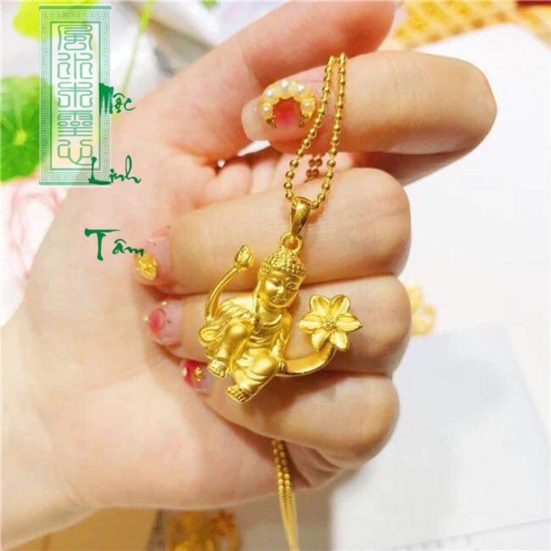 Phật ngự đài sen vàng 92