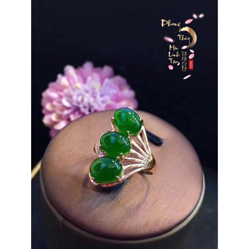 Nhẫn ngọc Nephrite 162