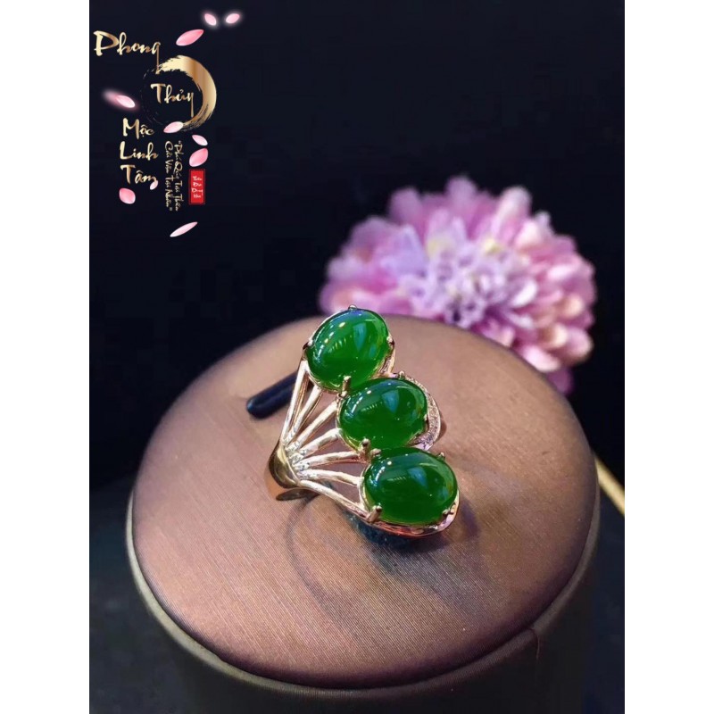 Nhẫn ngọc Nephrite 162