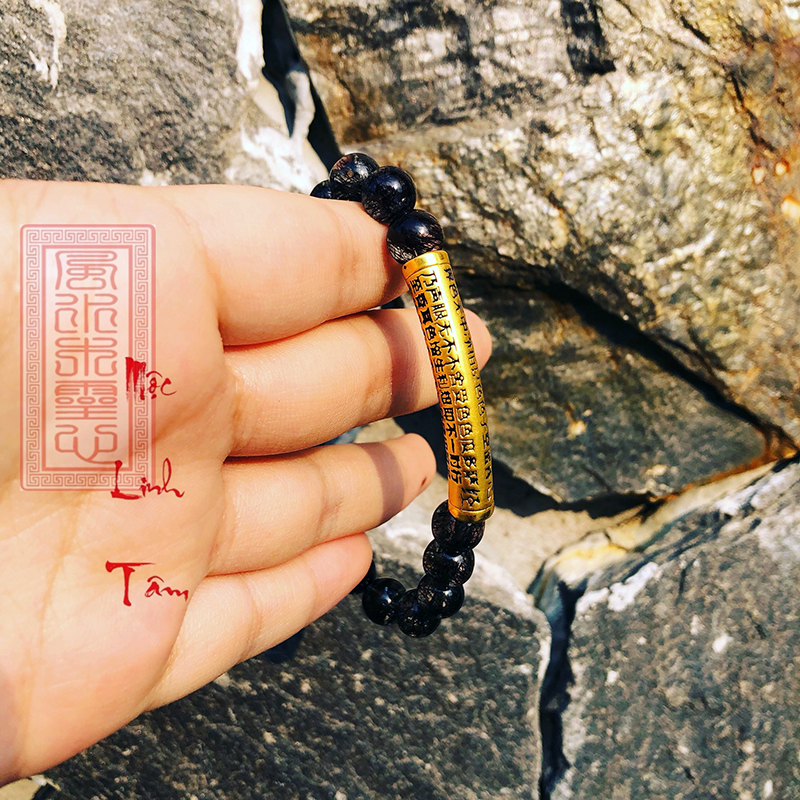 Charm Bát Nhã Tâm Kinh vàng 24k