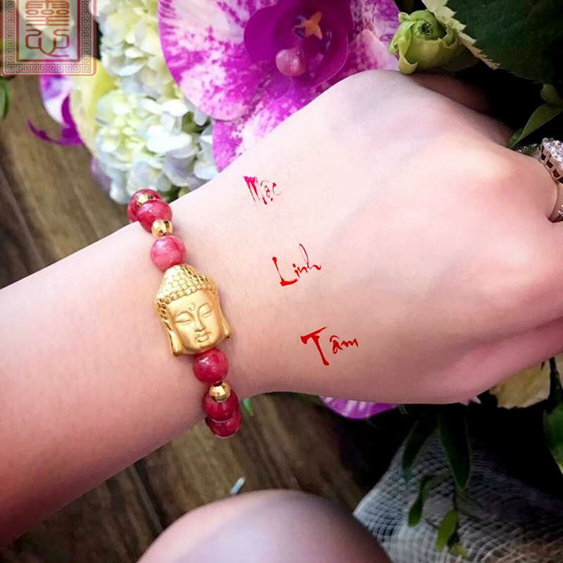 Mặt Phật Di Đà vàng 24k
