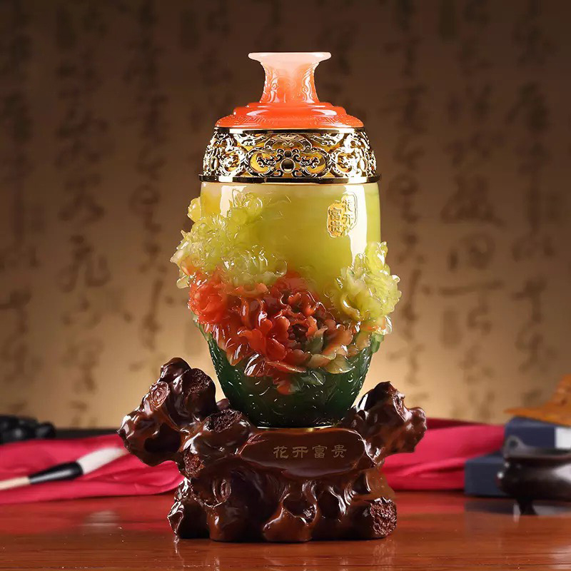 Lục Bình Hoa Mẫu Đơn