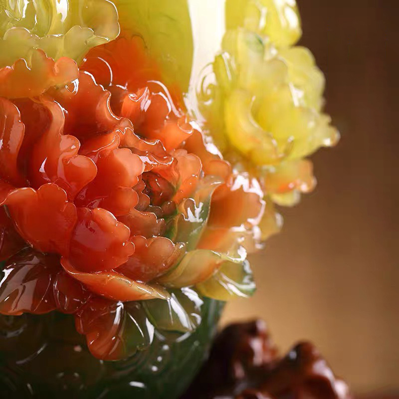 Lục Bình Hoa Mẫu Đơn