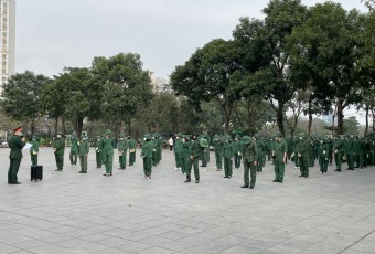 Sinh viên Trường Đại học Công nghệ và Quản lý Hữu Nghị chính thức tham gia khóa học Giáo dục quốc phòng an ninh