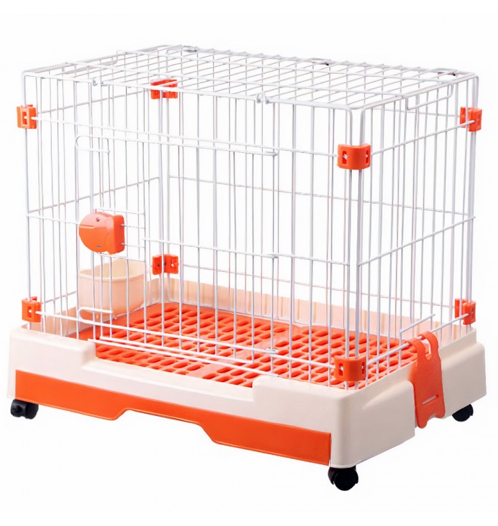 Chuồng chó mèo bằng sắt sàn nhựa AUPET Dog Cage
